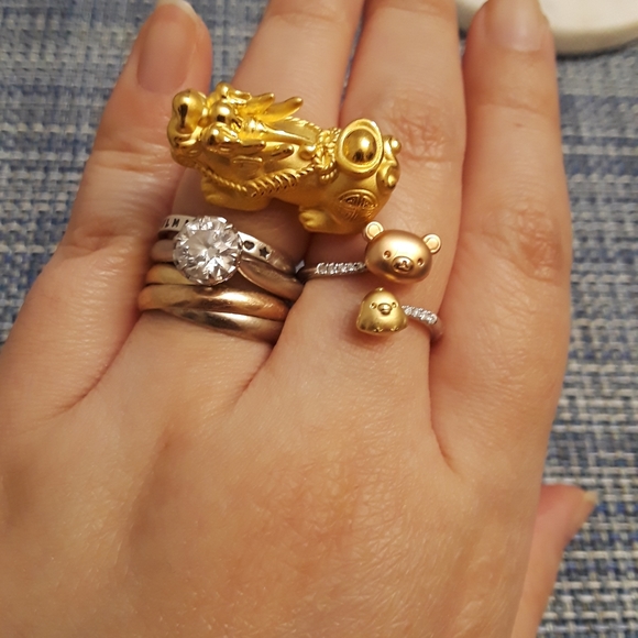 24K Pure Gold Double Pixiu 貔貅 Bracelet - Picture 12 of 13